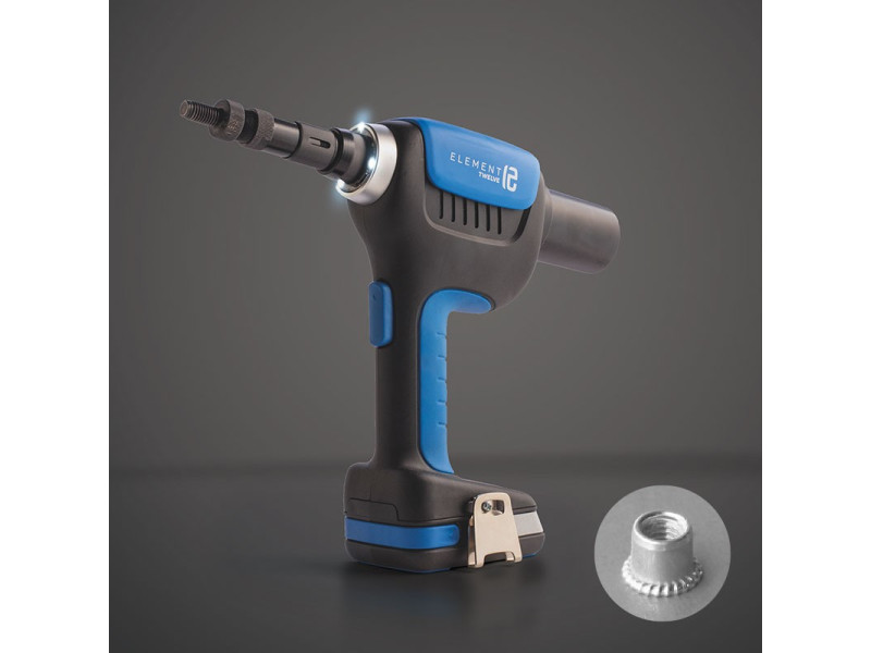 Заклепочник аккумуляторный E-12 Element для резьбовых заклепок M6-M12