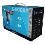 Пневмогидравлический заклепочник E-500RP для вытяжных заклепок 3,0-5,0 мм.