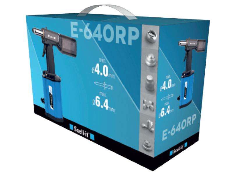 Заклепочник пневмогидравлический E-640RP для вытяжных заклепок 4,0-6,4 мм.