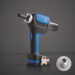 Заклепочник аккумуляторный  E-6 для вытяжных заклепок диаметром от 4,8 до 6,4 мм.