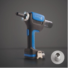 Заклепочник аккумуляторный  E-6 для вытяжных заклепок диаметром от 4,8 до 6,4 мм.