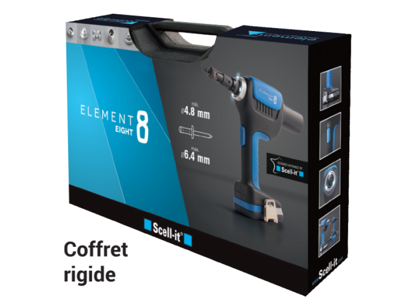 Аккумуляторный заклепочник Е-8 ELEMENT для резьбовых заклепок M3-M8 Аккумуляторный заклепочник Е-8 ELEMENT для резьбовых заклепок M3-M8