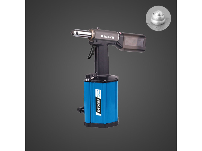 Пневмогидравлический заклепочник E-500RP для вытяжных заклепок 3,0-5,0 мм.